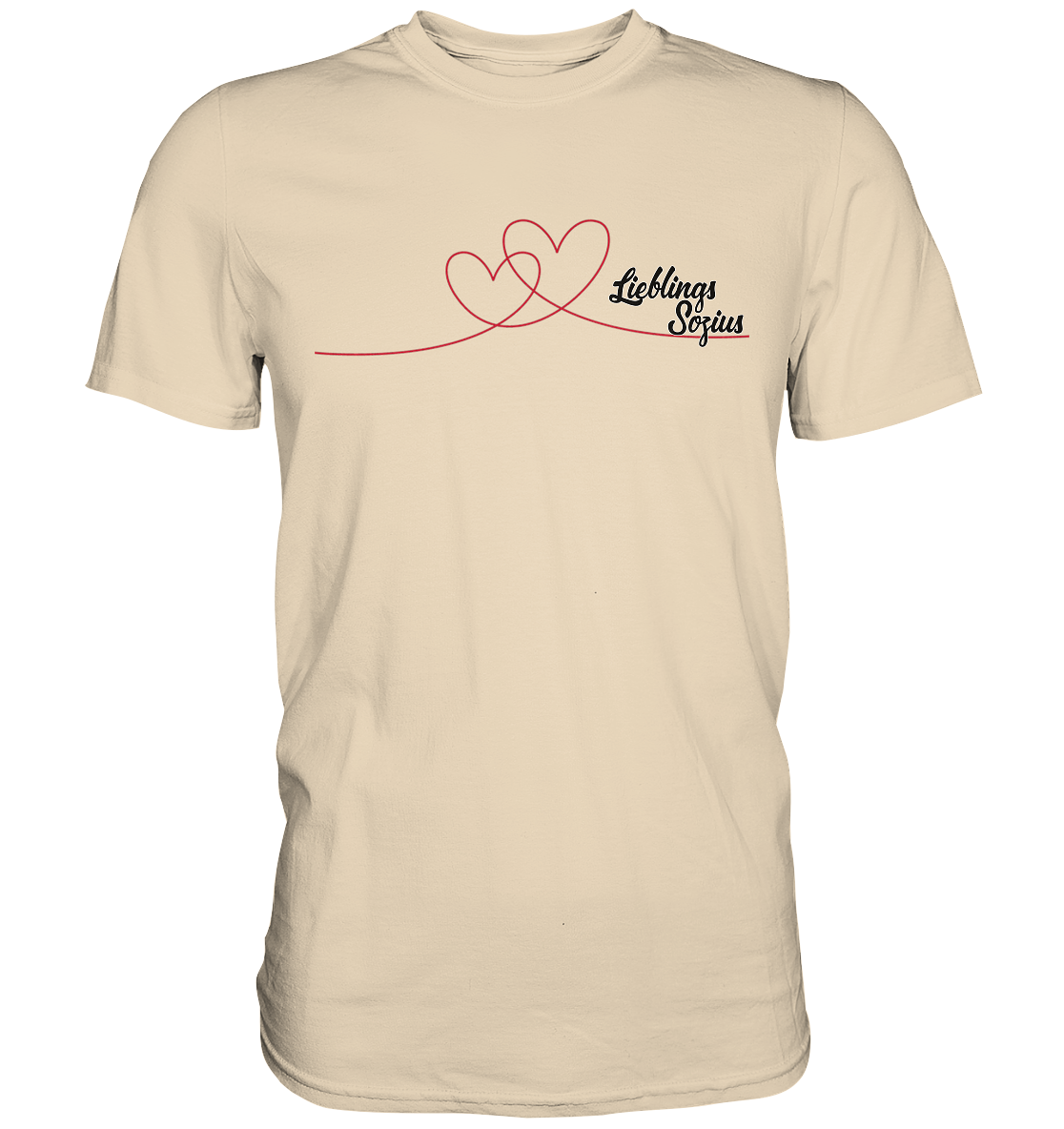 Doppelherz - Lieblings Sozius - Premium Shirt