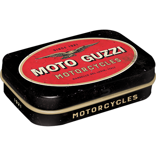 Pillendose -Moto Guzzi Logo mit Pfefferminz