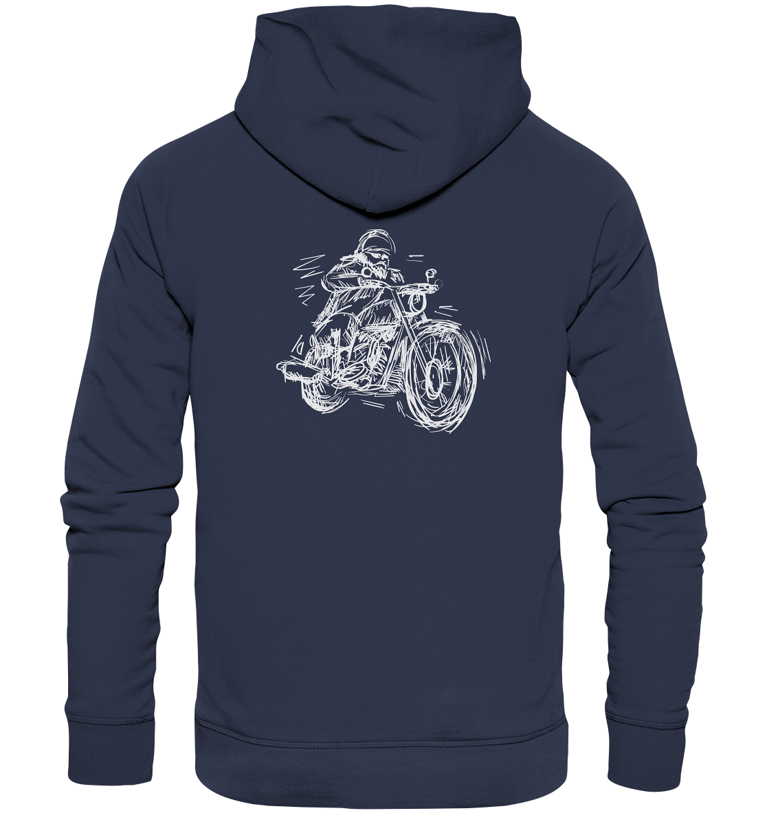 Biker hooded sweatshirt on sale