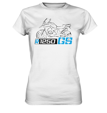 Motiv R1250GS Motorrad und Schriftzug - Ladies Premium Shirt