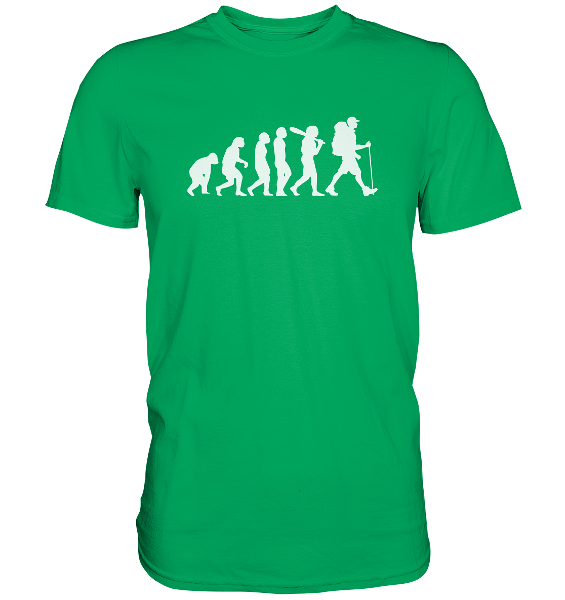 Wanderer - Die Evolution des Menschen - Premium unisex Shirt