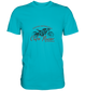 Caferacer stilisiert mit Schriftzug - Premium Unisex Shirt - mehrere Farben