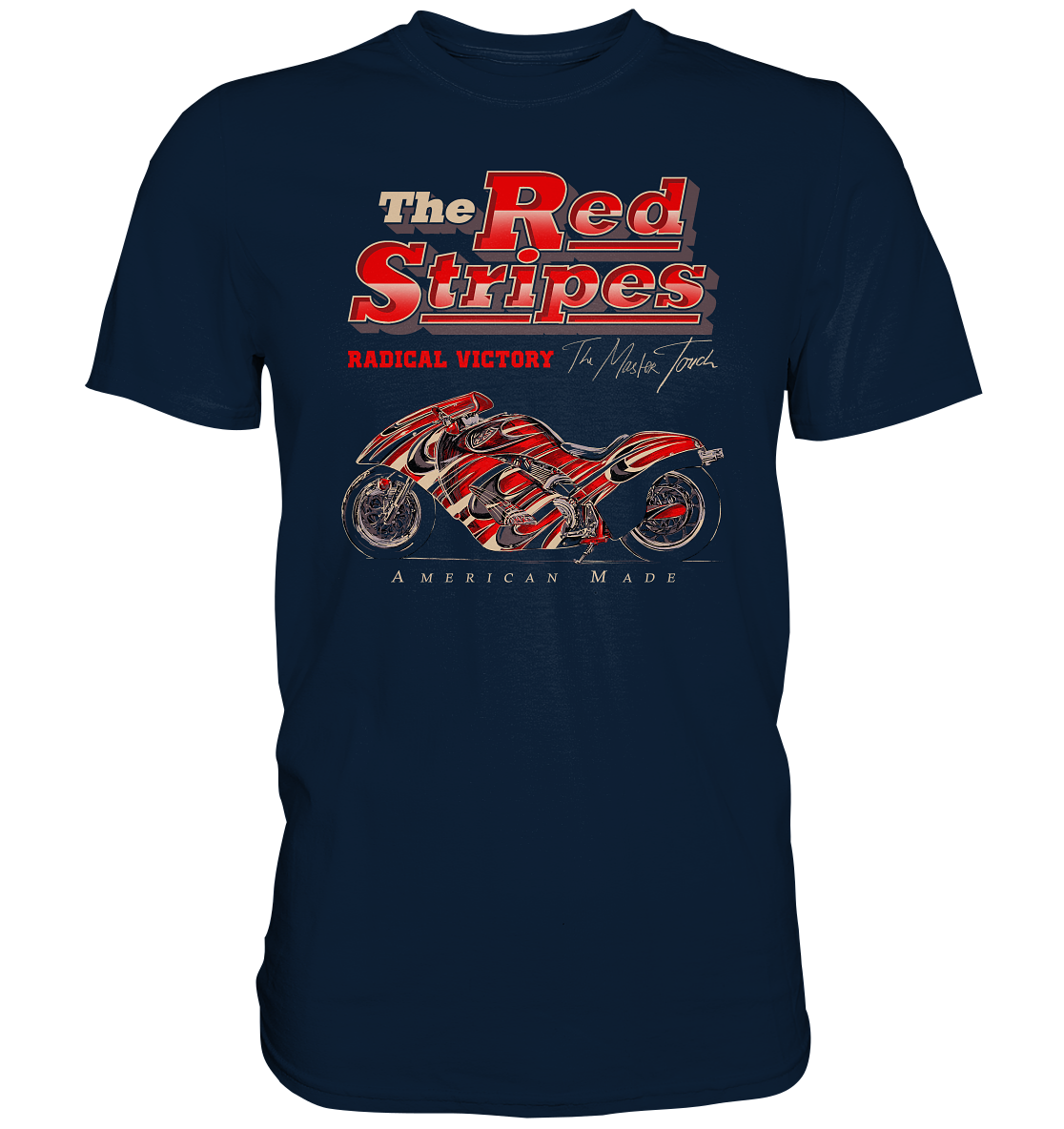 The red stripes, american style - Premium unisex Shirt