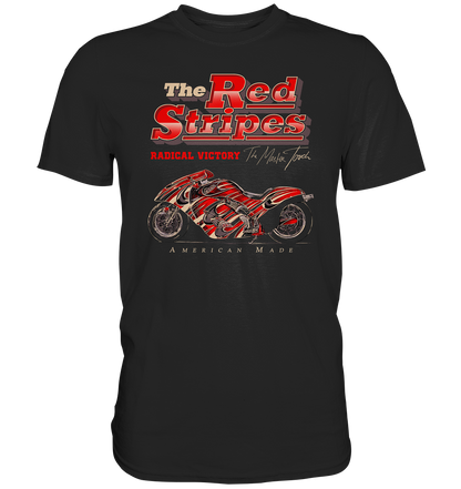 The red stripes, american style - Premium unisex Shirt