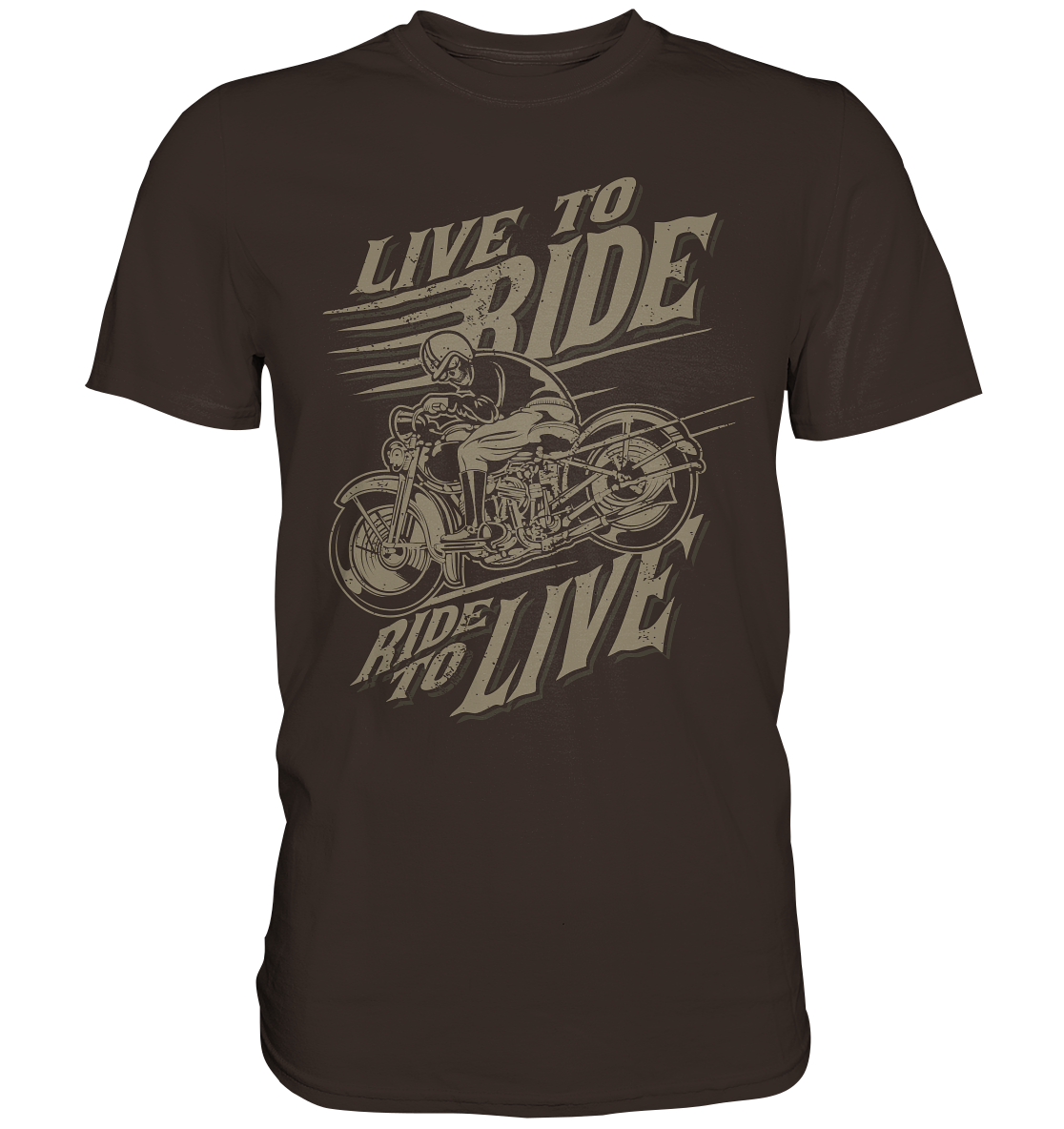 Live to ride, ride to live (vintage) - Premium unisex Shirt