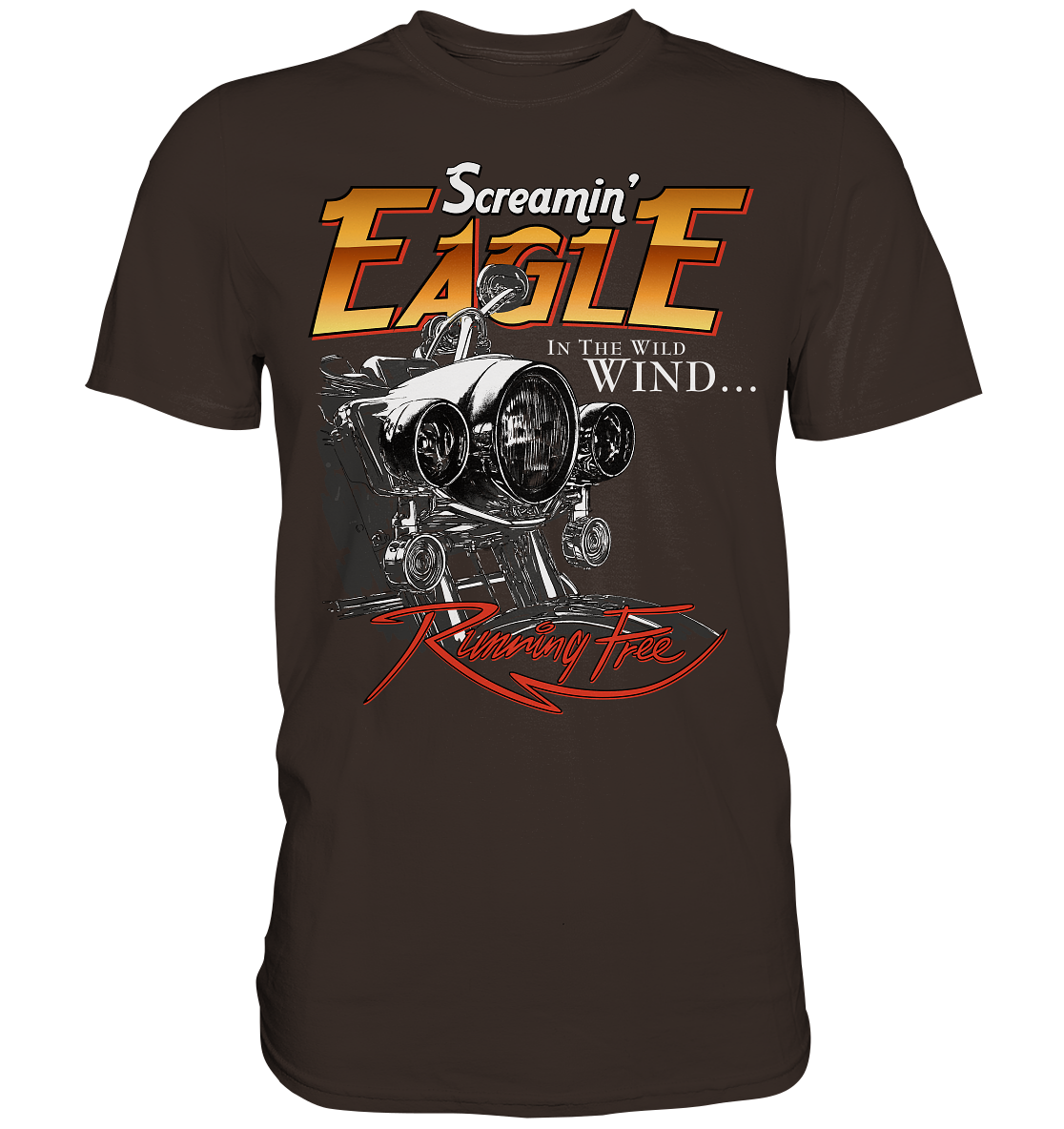 Screamin eagle, running free - Premium unisex Shirt