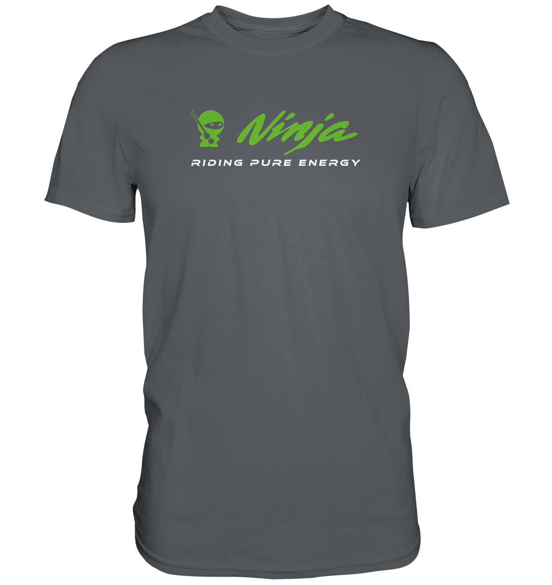 Ninja - riding pure energy - dunkle Shirtfarben  - Premium unisex Shirt