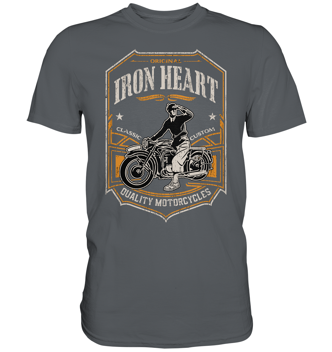Iron heart vintage Motiv - Premium unisex Shirt