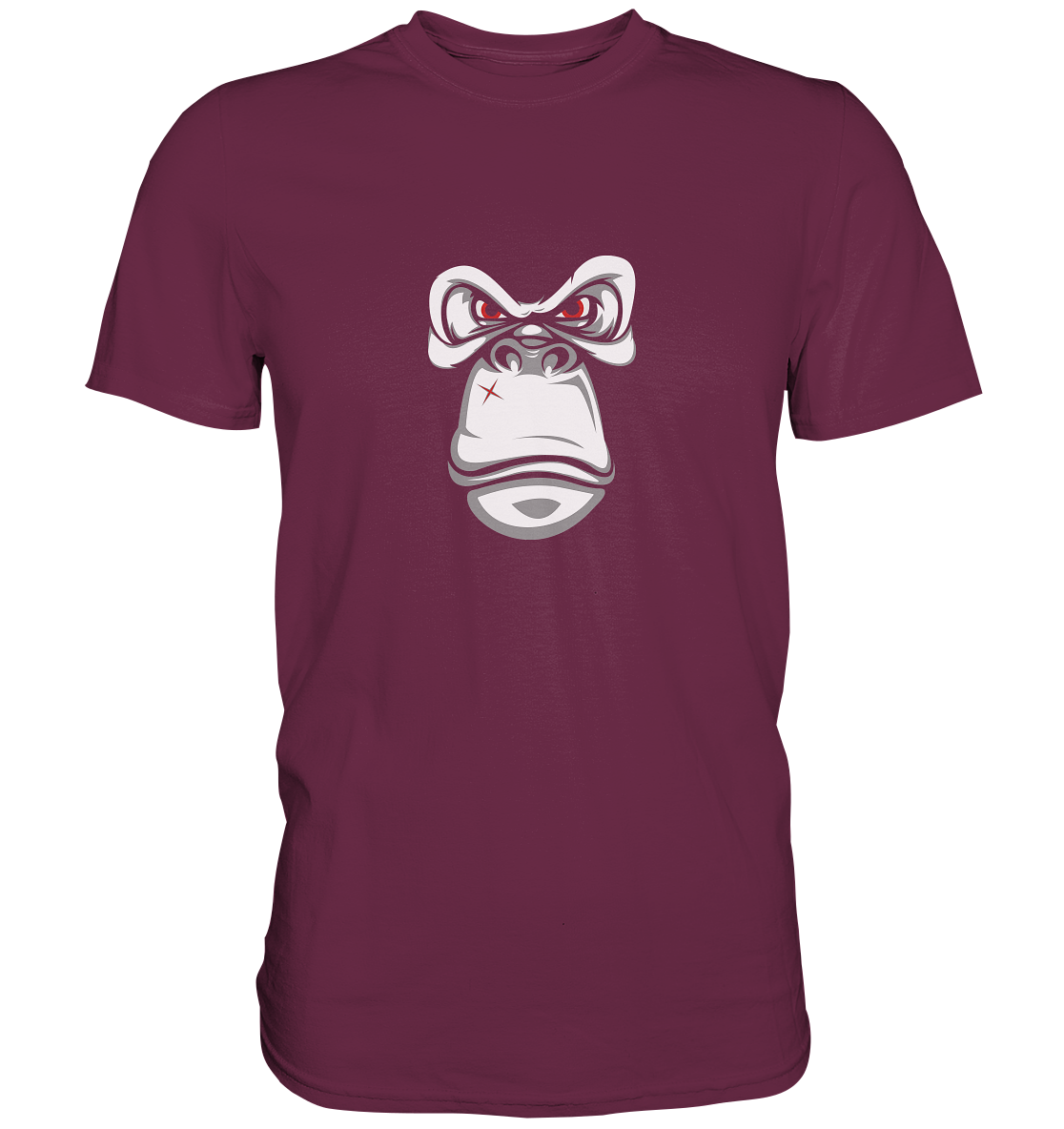 Motiv: Angry  Gorilla - Unisex Premium Shirt - mehrere Farben