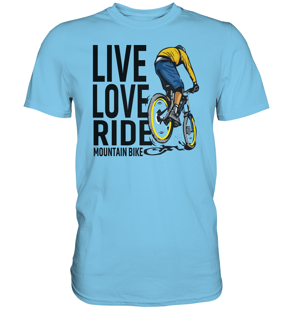 Live Love Ride Mountain-Bike - Premium unisex Shirt