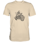 Stylischer Biker - Premium Unisex Shirt - mehrere Farben