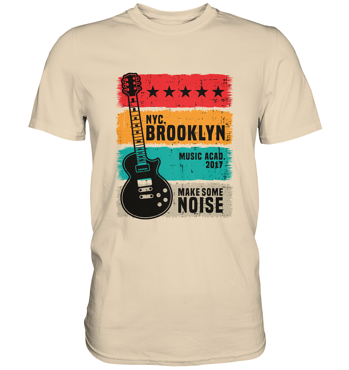 Brooklyn Guitar - Unisex Premium Shirt - mehrere Farben
