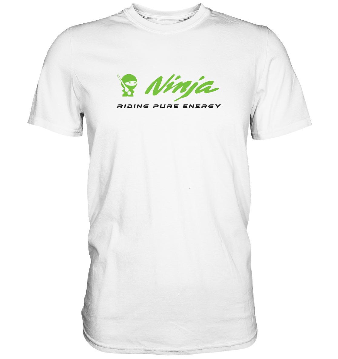 Ninja - riding pure energy - helle Shirtfarben  - Premium unise Shirt