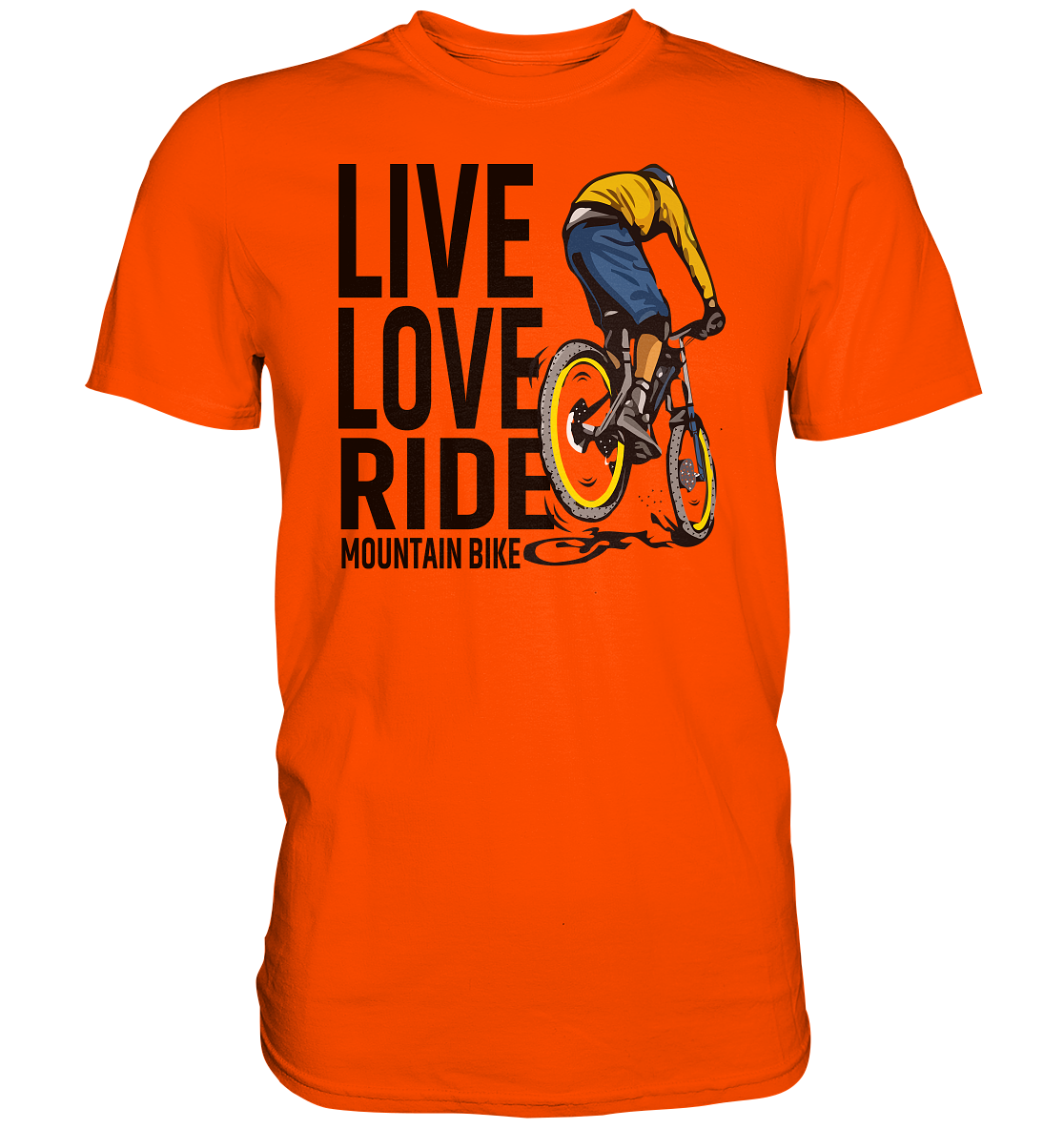 Live Love Ride Mountain-Bike - Premium unisex Shirt